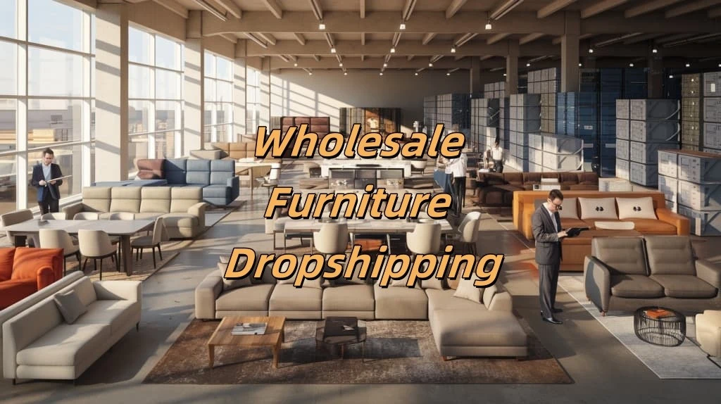 Modern wholesale furniture warehouse showcasing diverse product range and professional business operations